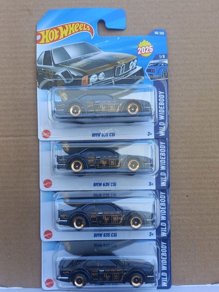 Conjunto 4 - Bmw 635 csi hot wheels