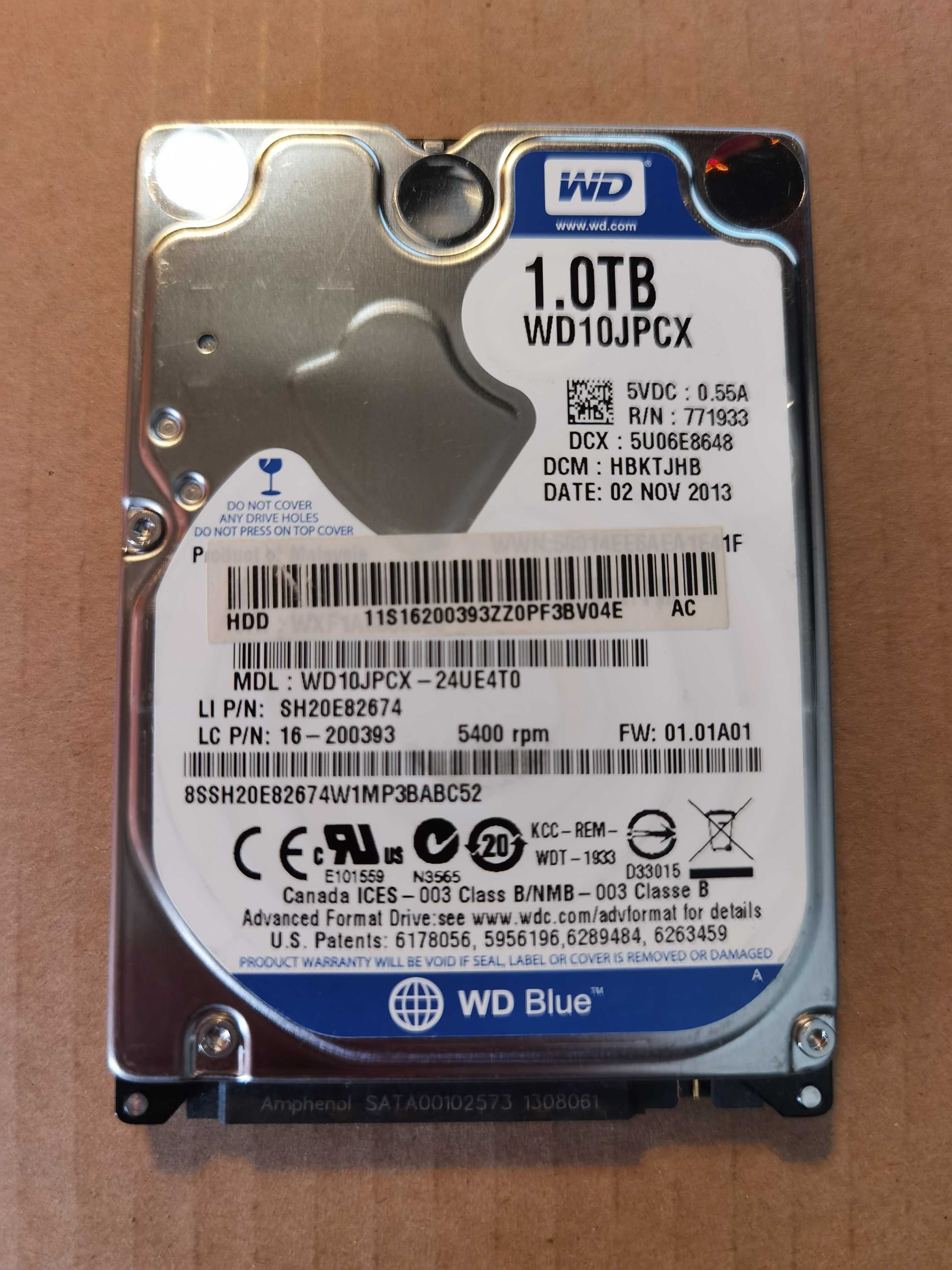 Жорсткий диск для ноутбука WD10JPCX 1.0TB