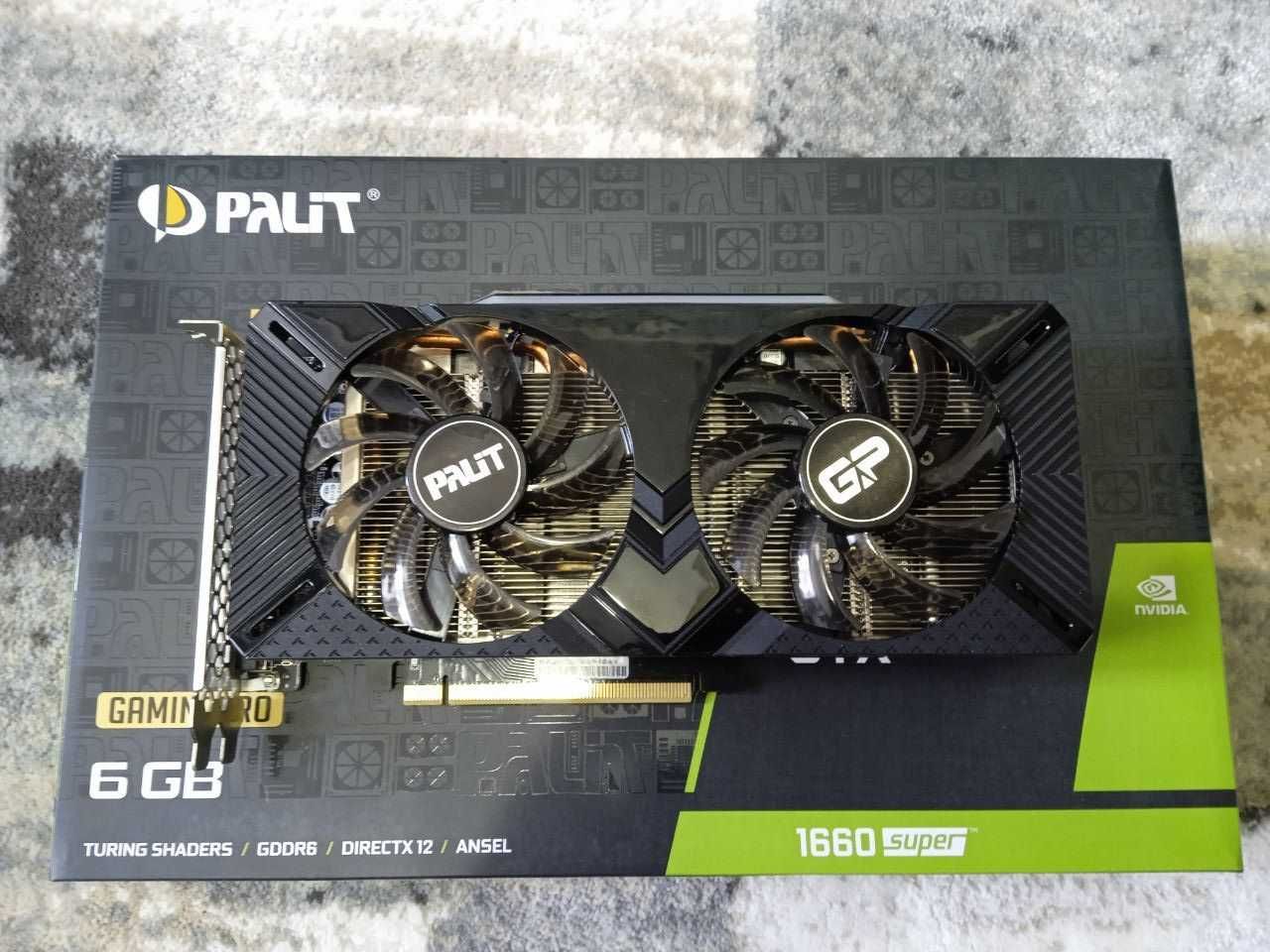 Продaм видеoкaрту Palit GTX 1660 SUPER GamingPro.