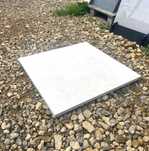 Płytka na taras Gres 2cm Płyta biała BETON BLANCO 60x60