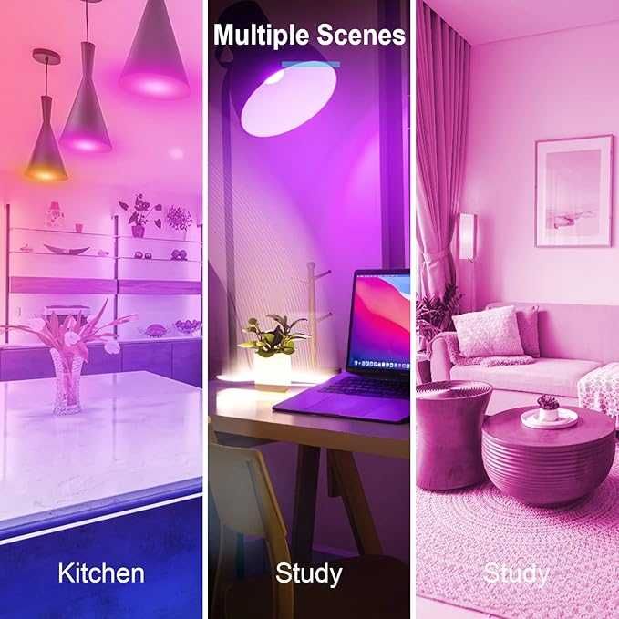 Żarówki Smart LED E14 C37 Kolory WiFi 6W 600lm, 2 szt.