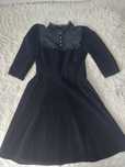 rozkloszowana gotycka sukienka hearts and roses goth h&r