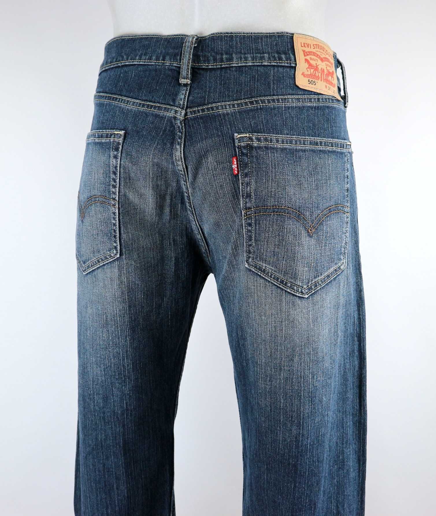 Levis 505 spodnie jeansy W36 L30 pas 2 x 48 cm