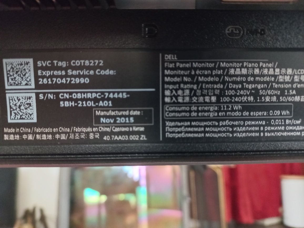 Monitor Dell 20cali