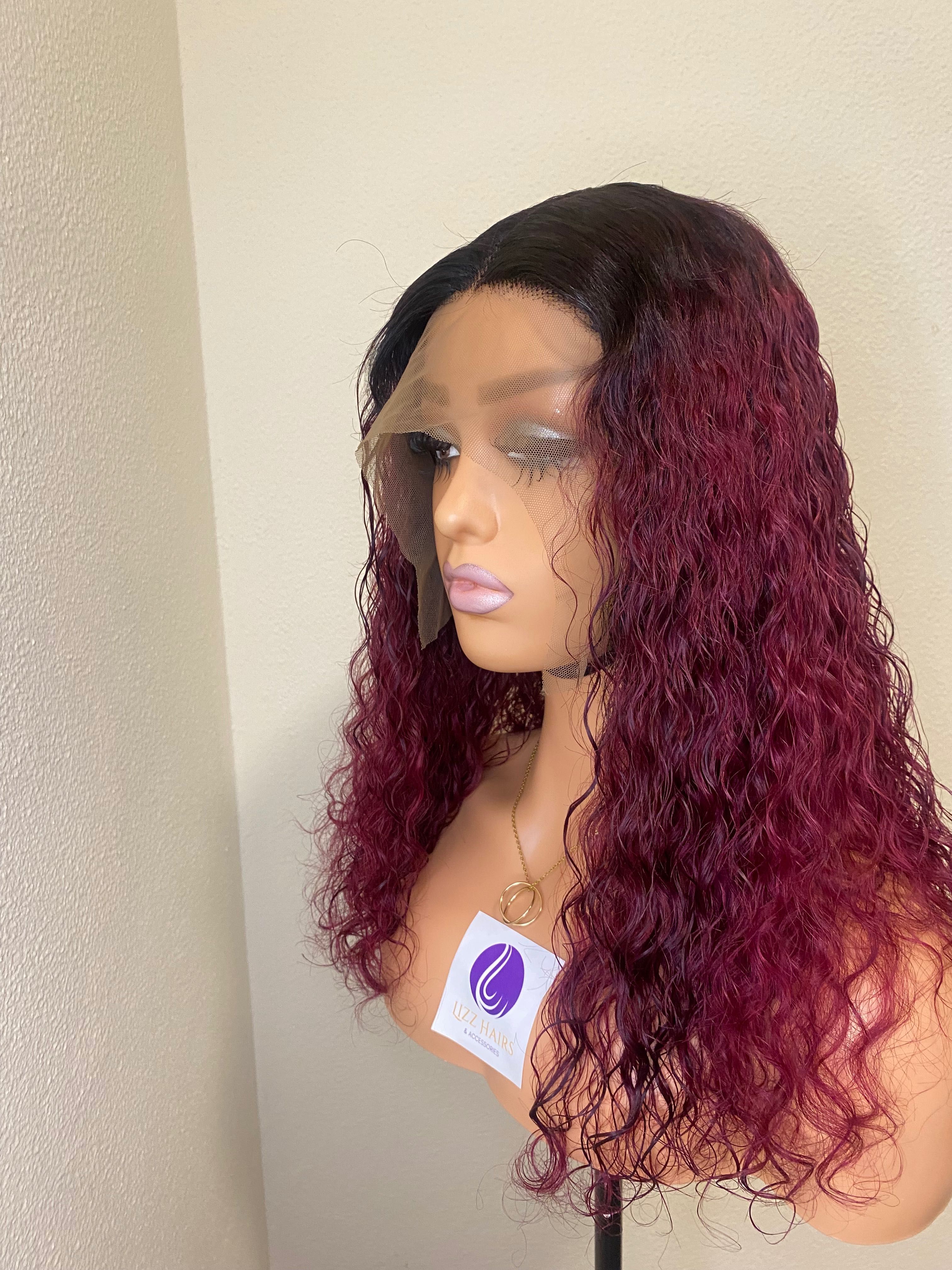 100% human hair curly wig