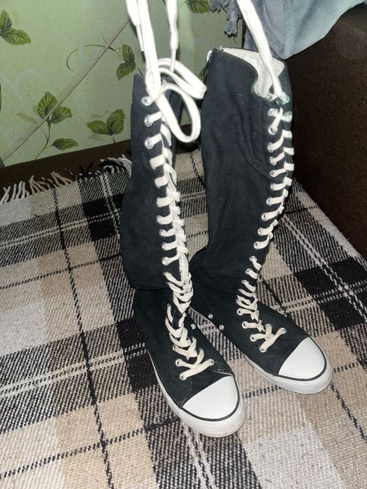 Високі кеди стиль конверси Y2K тамблер 40-41 розмір вузькі