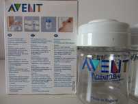 2 frascos para armazenamento de leite materno / biberao 125 ml avent