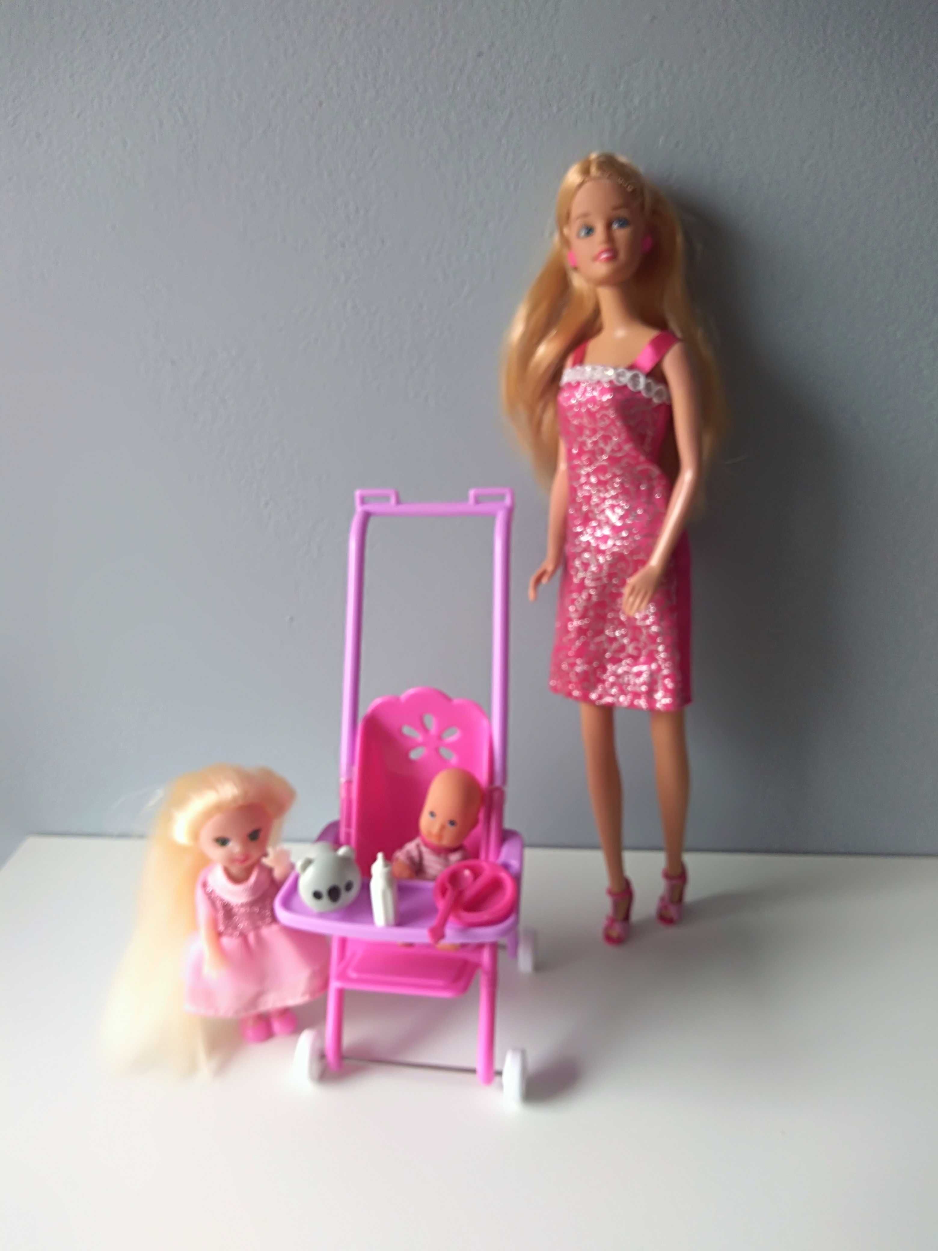 Zestaw wózek z lalkami