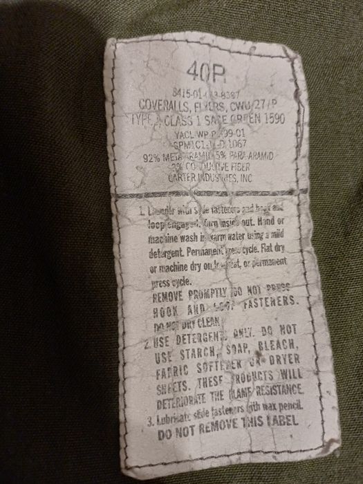 Komninezon Pilota wojsk lotniczych USA, ORYGINAŁ