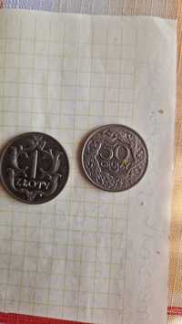 Stare monety 1 zł i 50 gr