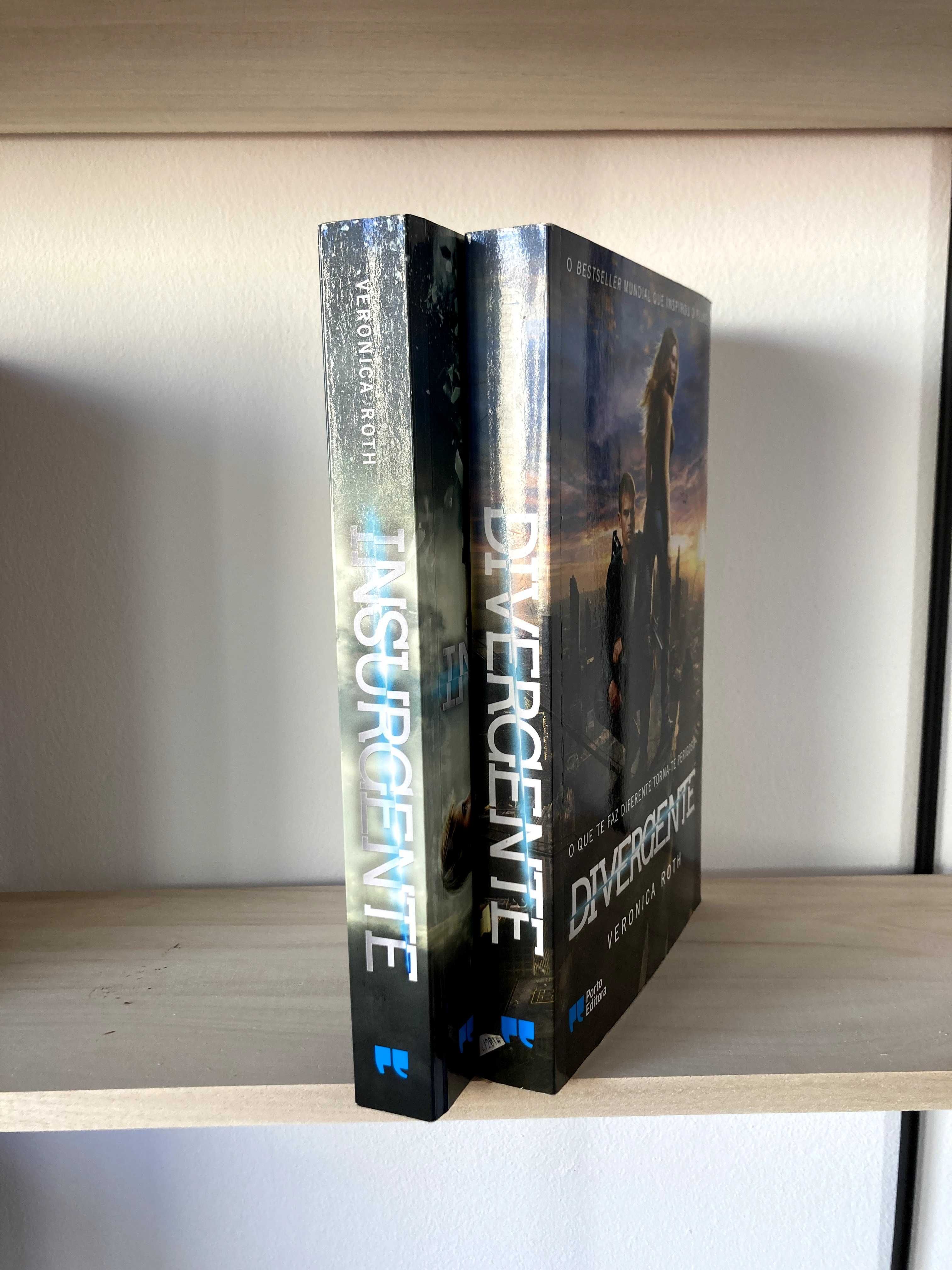 2 livros da coleção Divergente de Veronica Roth