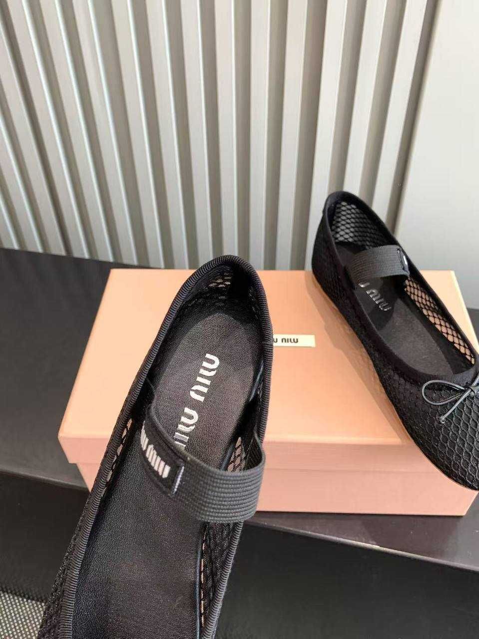 Wyprzedaż -50 % Balerinki Miu Miu!Siateczka Premium! OD RĘKI 36-41