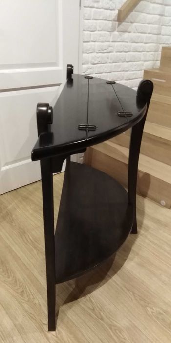 Konsola drewniana Vinotti półokrągła