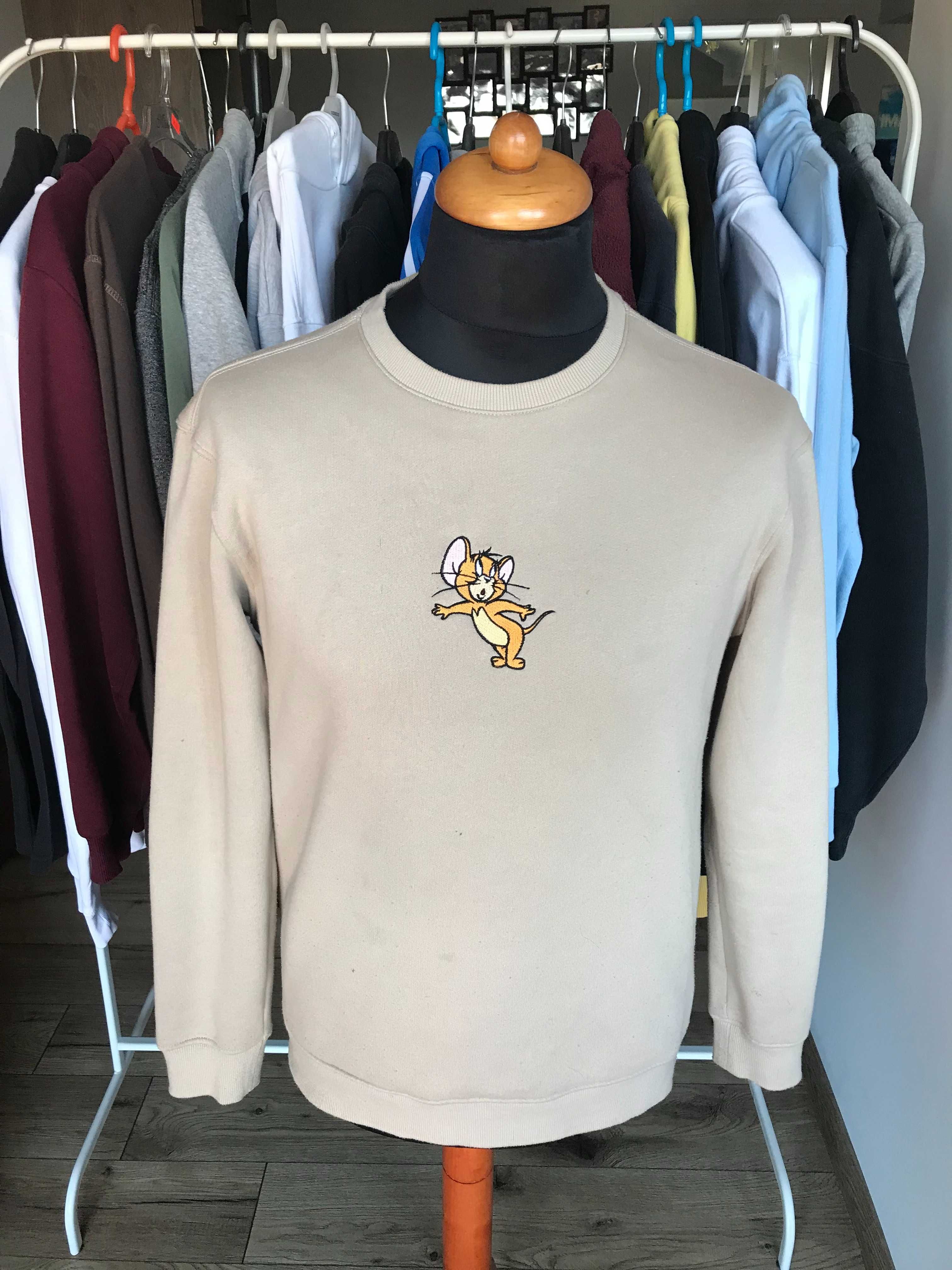 Bluza crewneck H&M Tom and Jerry rom. S