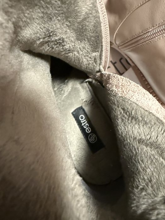 Зимові шкіряні сапоги Estro