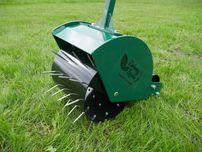 Mały Walec z kolcami Aerator do trawnika Zielony Spaw | Wysoka jakość!