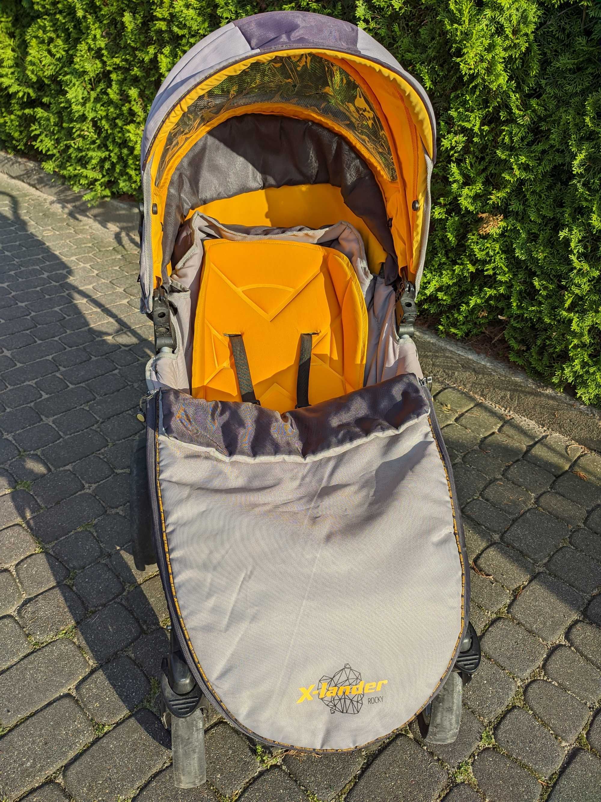 Wózek X-Lander Rocky - b.d. stan + gratis fotelik maxi cosi 9-18kg