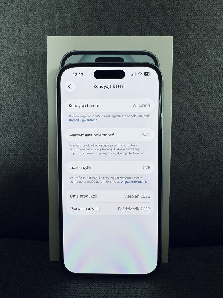 iPhone 15 128GB Niebieski Ideał + Case Spigen