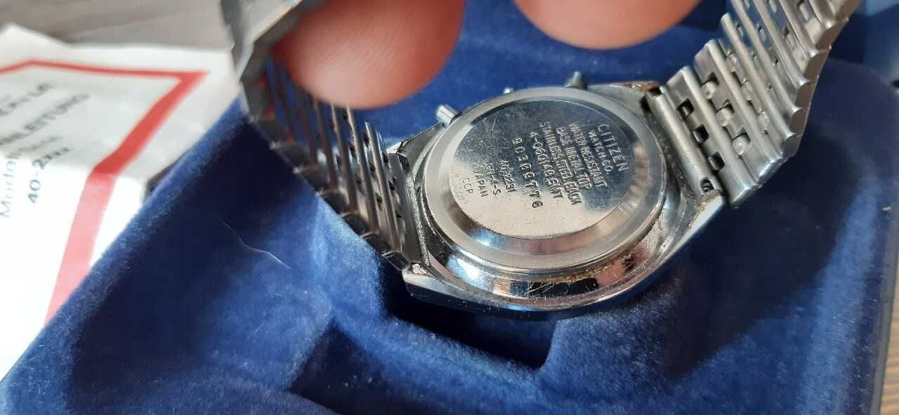 Citizen lcd lata 70 pudełko instrukcja zegarek jak seiko