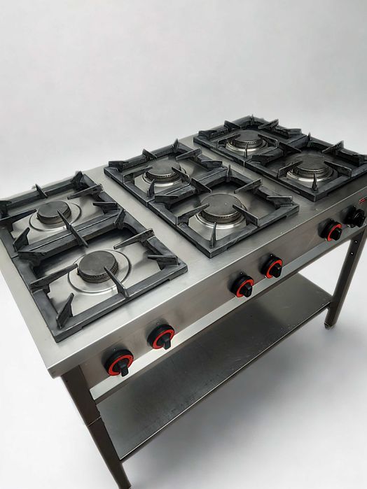 Kuchnia gazowa 6 palnikowa REDFOX 36kW