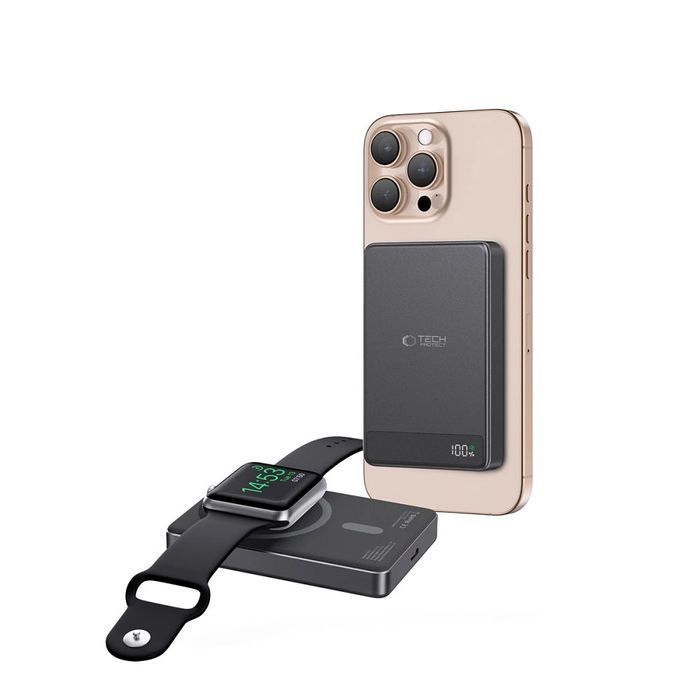 Powerbank Tech-Protect PB33 LifeMag MagSafe 5000mAH - czarny
