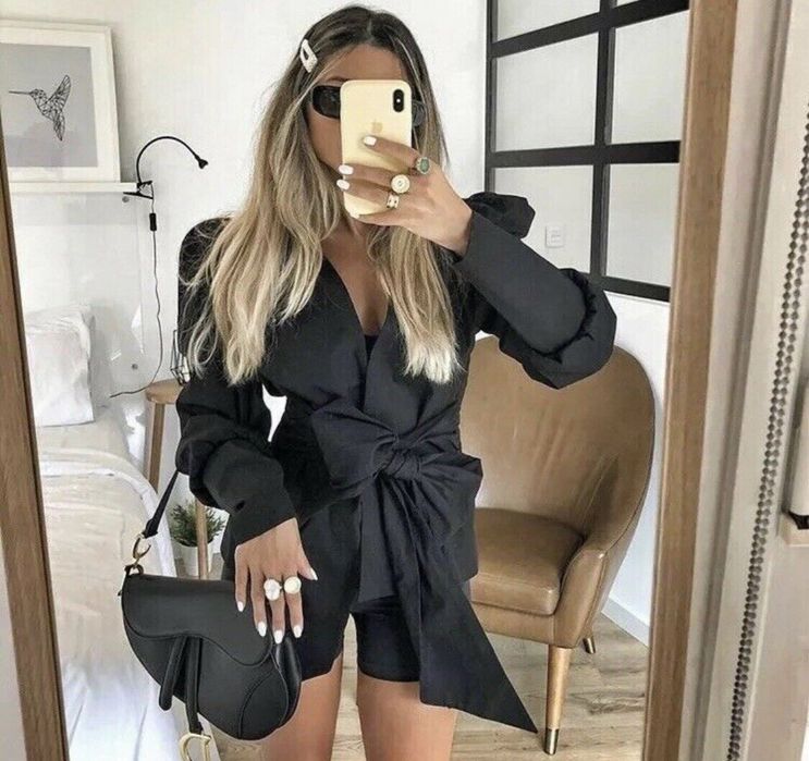 Блуза Zara з бантом