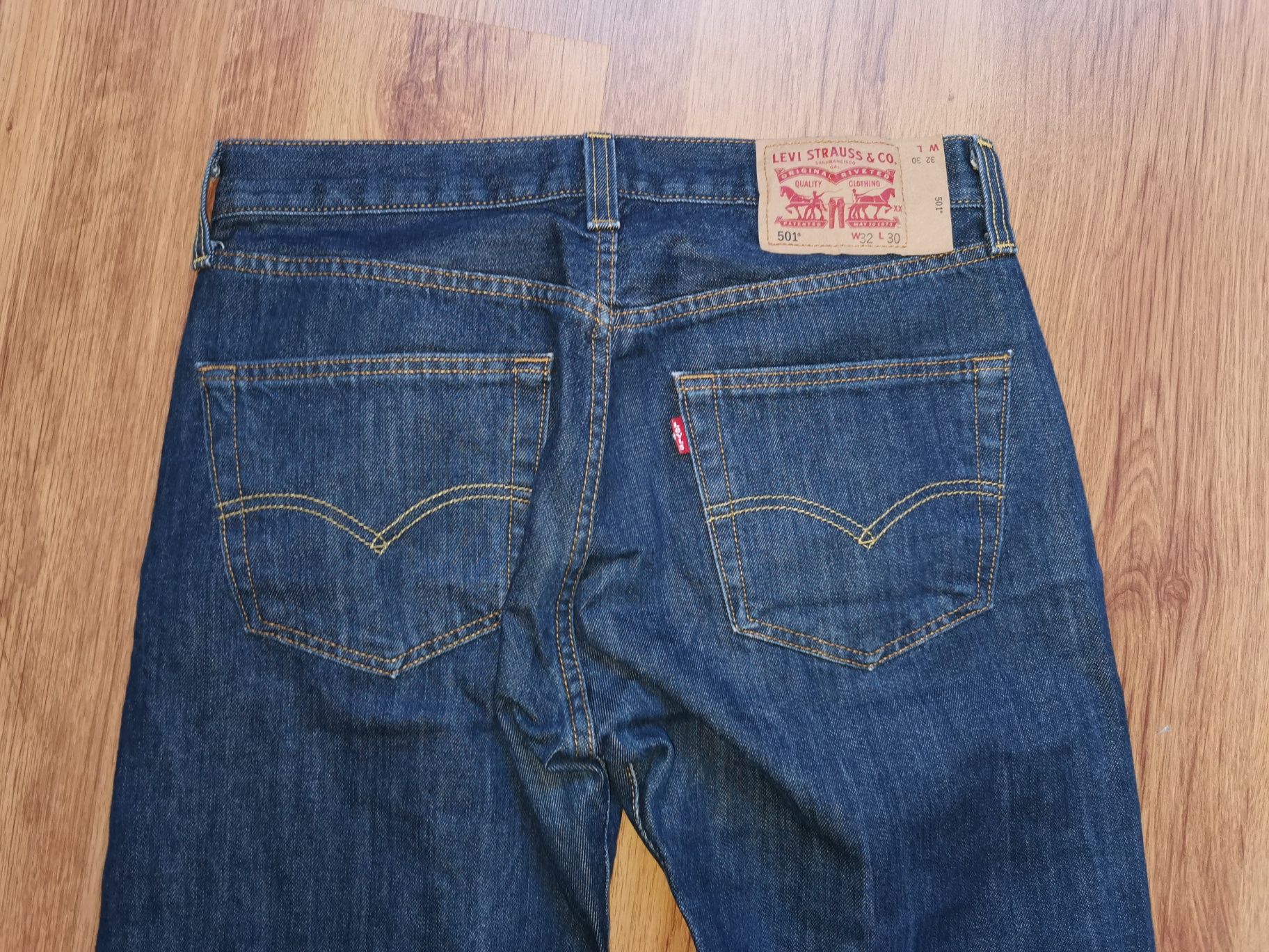 Levi's 501 W32 L30 spodnie jeansowe jeansy Levis Made in Poland