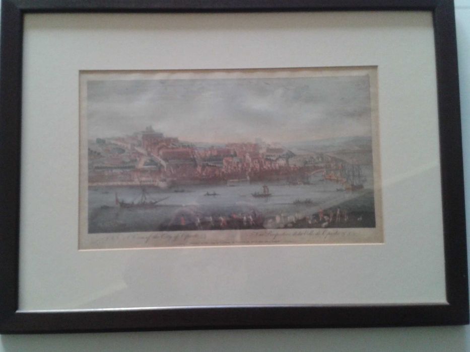 QUADRO c/paisagem antiga da cidade do Porto, c. Presente grátis