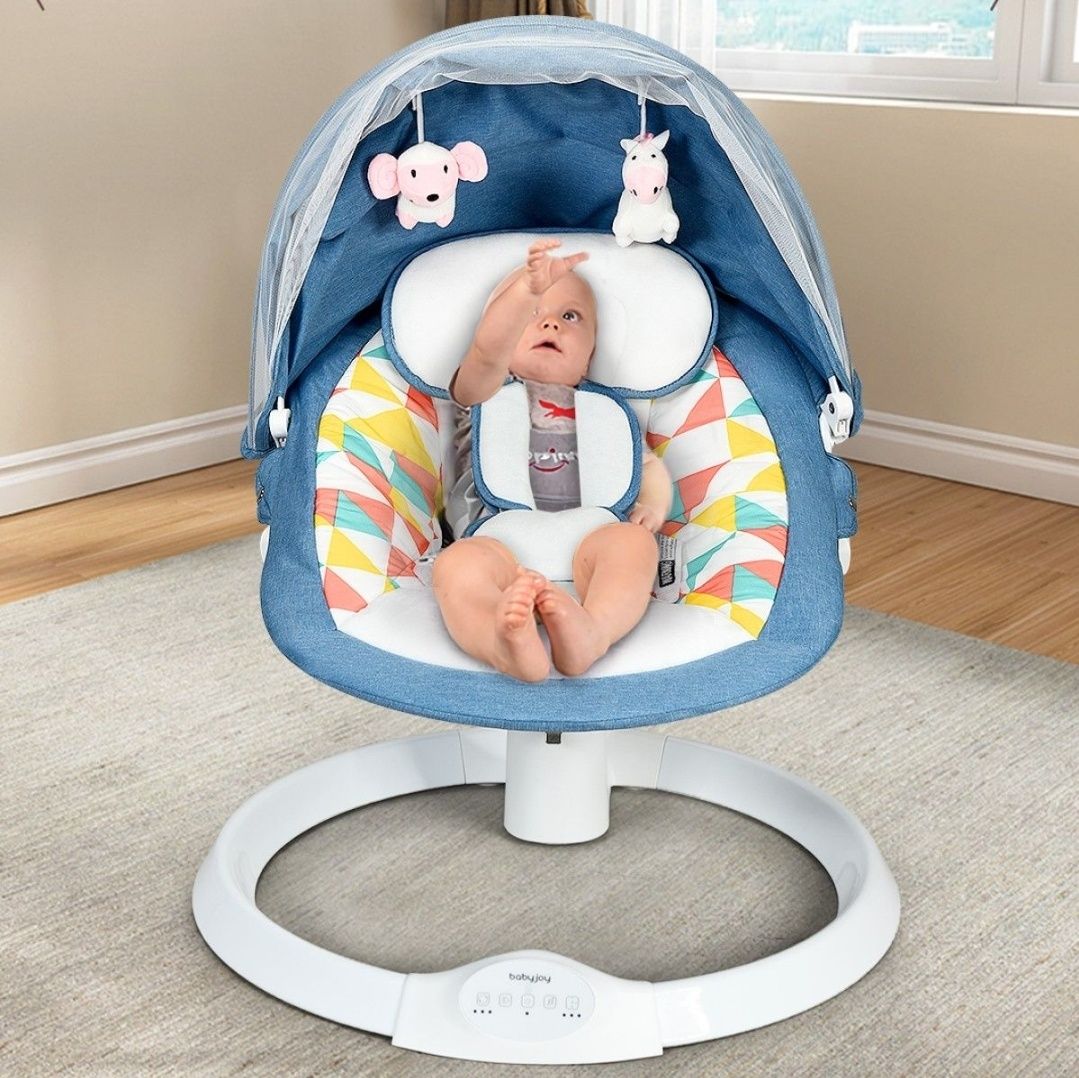 Elektryczny fotel bujany Baby Huśtawka kołyska bujaczek
