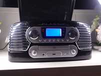Gramofon multifunkcyjny odtwarzacz CD MP3 USB nagrywarka radio