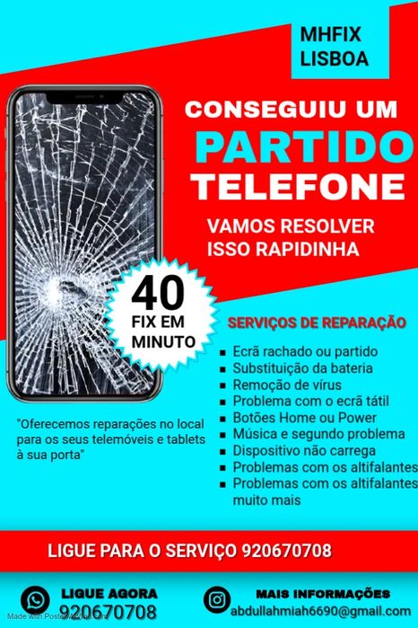 Reparação de telemóveis domésticos