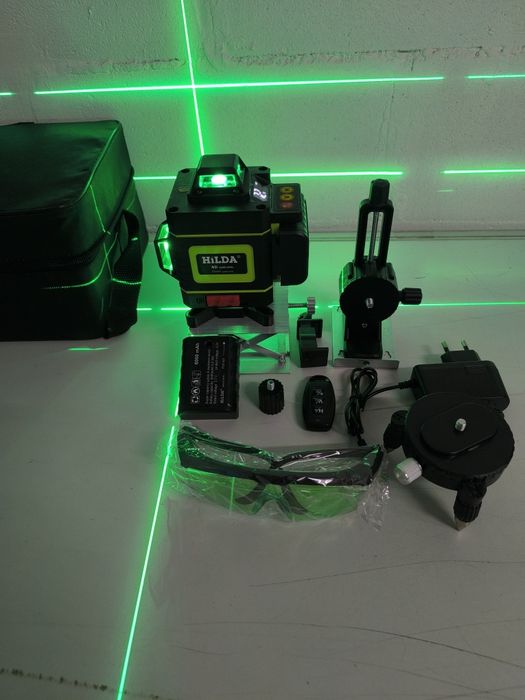 Оригінал!2 аккумулятори! Hilda 4d 16 ліній с дисплеем + міні тринога
