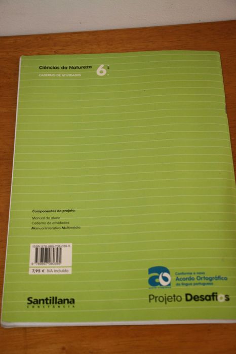 Caderno de Atividade - "Ciências da Natureza" 6º ano