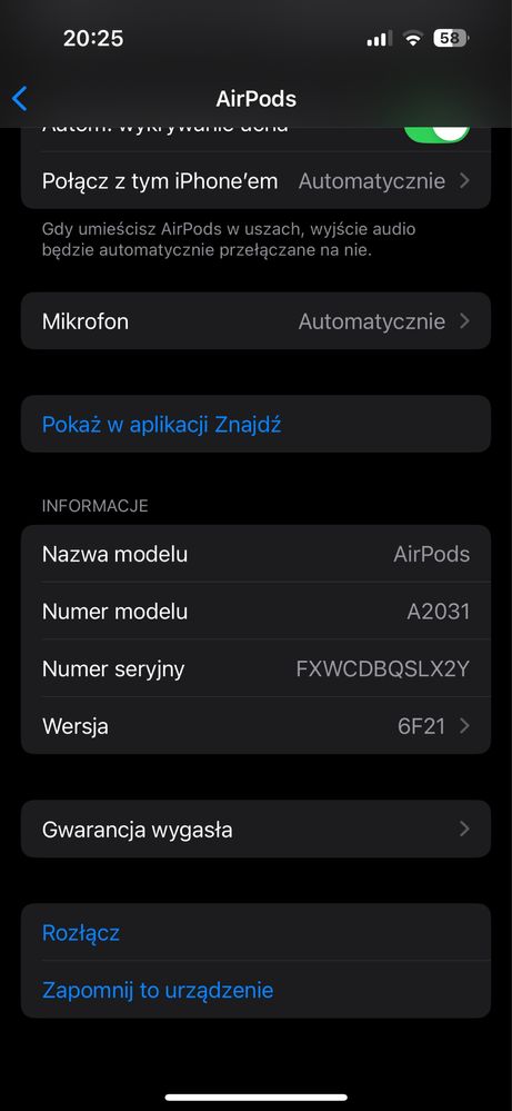Apple Air Pods Oryginalne