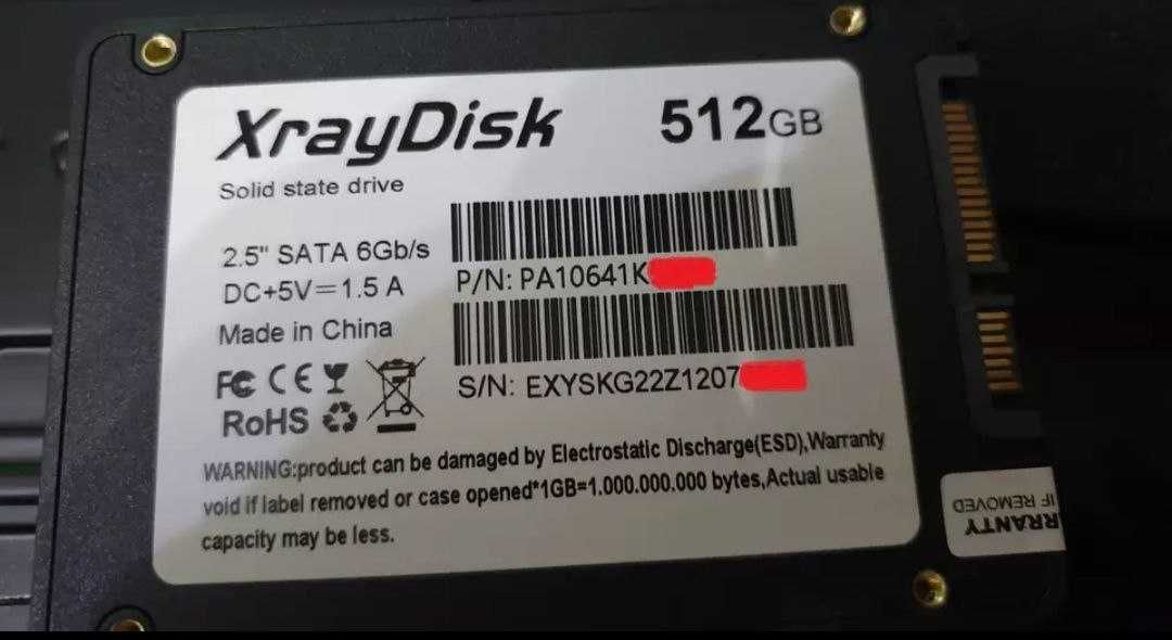 Продам новый ( в упаковке) XrayDisk Sata3 Ssd жесткий диск 512 гб.