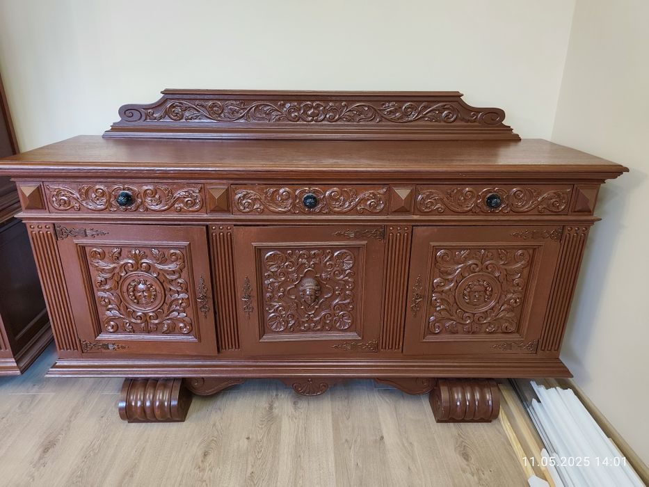 Komoda i witryna Dębowa