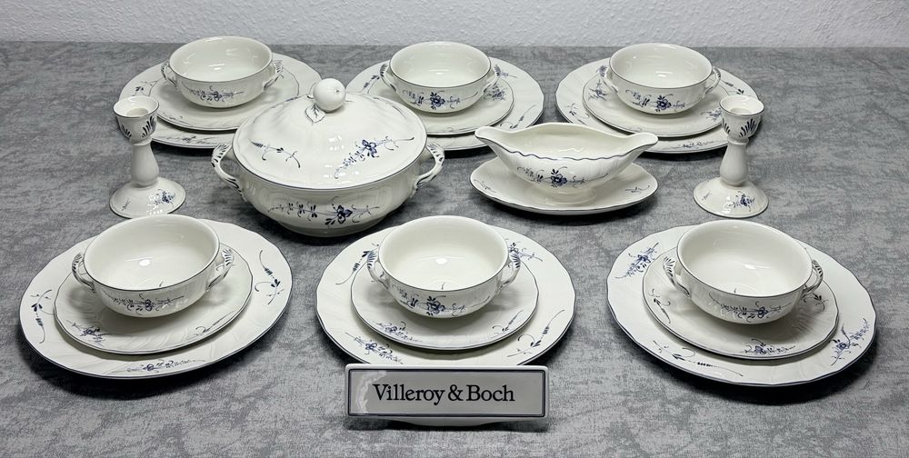 Фарфоровый столовый сервиз Villeroy Boch серия Luxembourg GDR Германия
