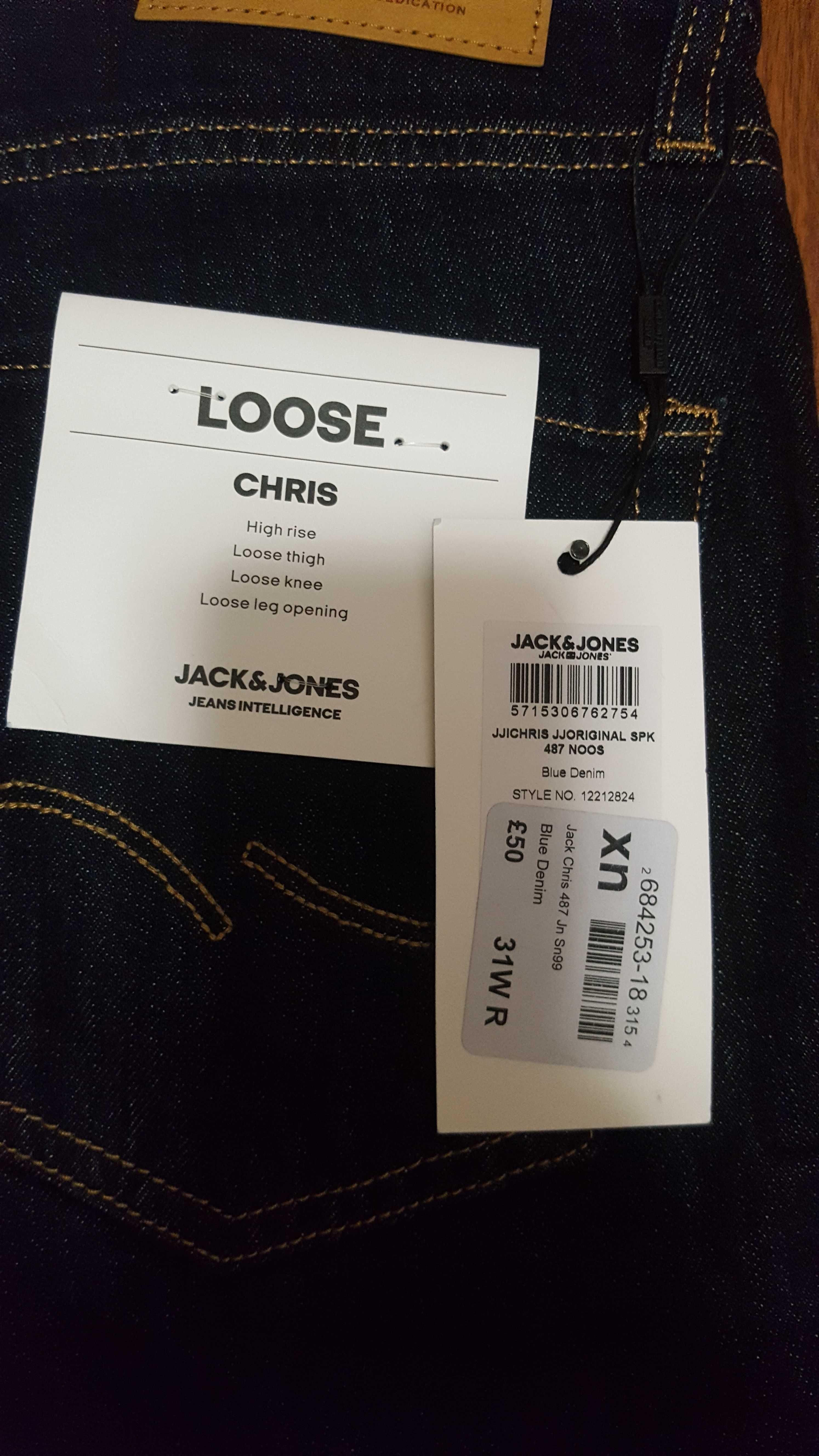 Джинси Jack & Jones blue Denim 31w, 32L