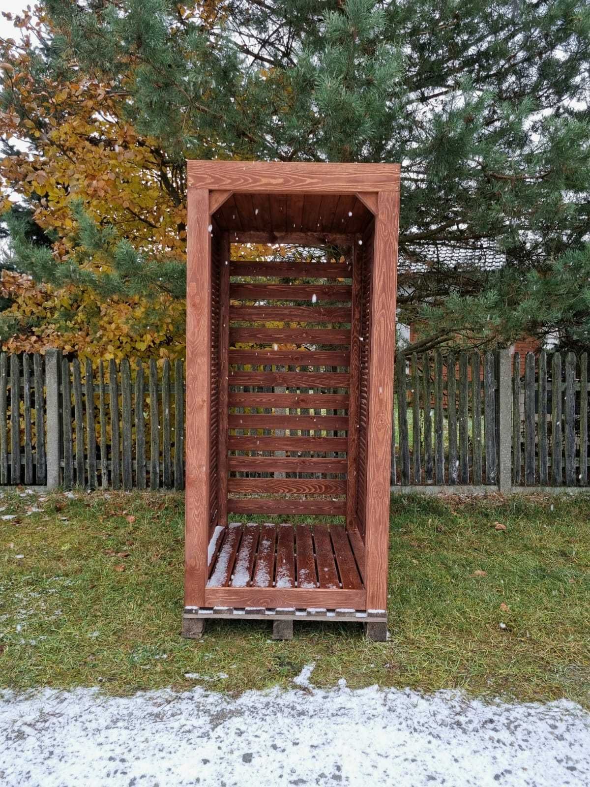 Drewutnia 1 x 1,1m, wiata na drewno opałowe