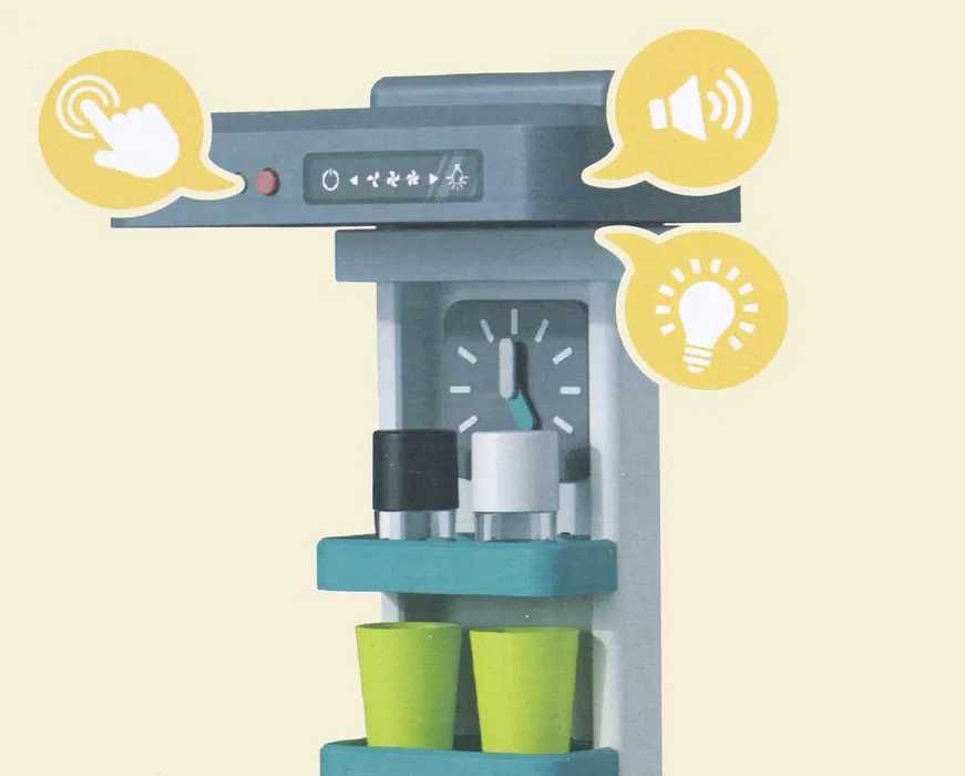 kuchnia dla dzieci duża kuchenka płyta zlew zegar akcesoria LED