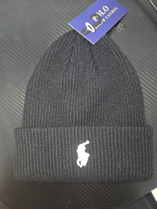 Czapka Ralph Lauren czarno biała