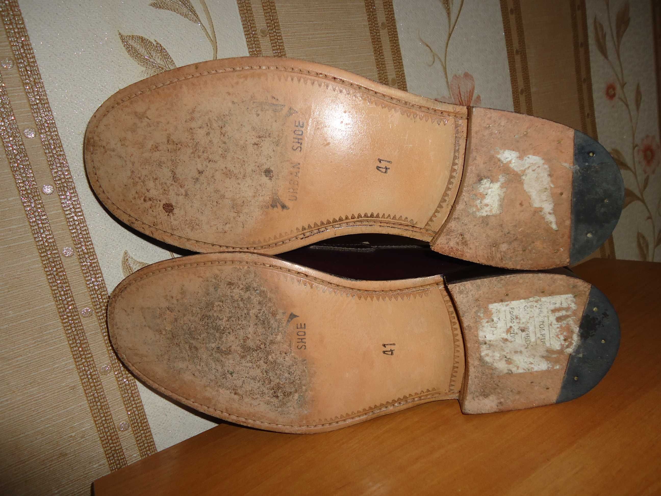 Мужские кожаные туфли BAROLI, размер 41(27)