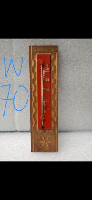 Termometr pokojowy drewniany motyw góralski