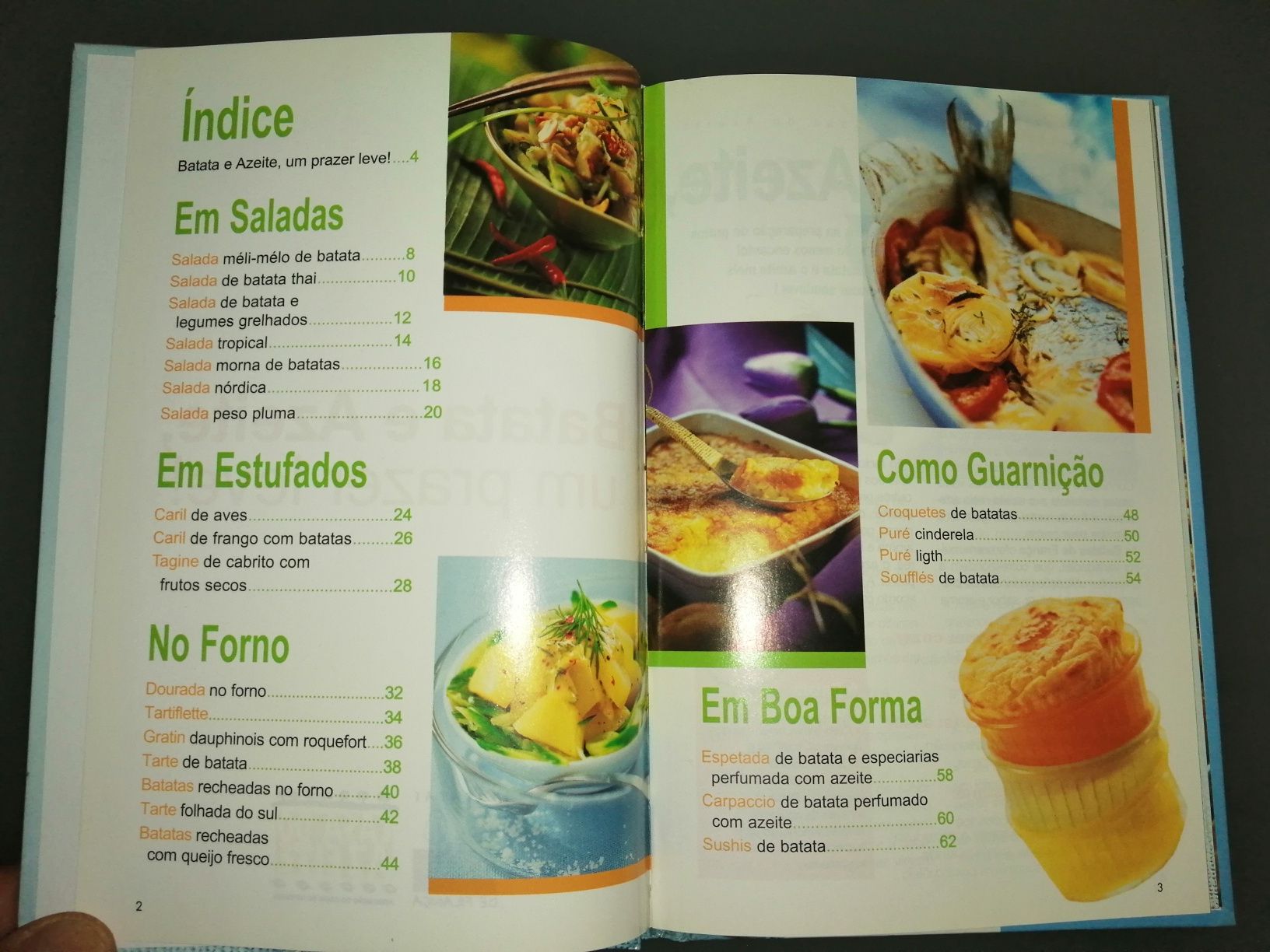 Batata e azeite … um prazer leve	 - livro de culinária*