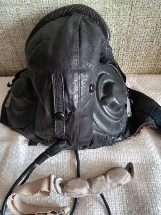 Продам шлемофон кожаный  зимний ШЗ-82 лётный