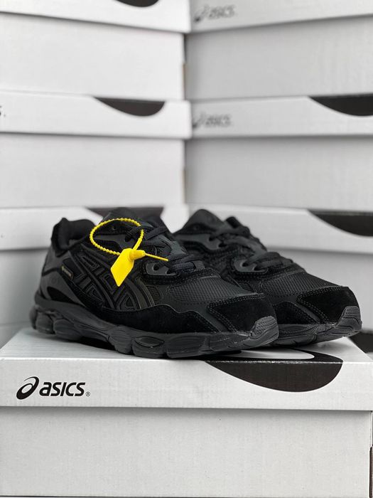 Чоловічі кросівки ASICS Gel-NYC GTX All Black чорні теплі водостійкі