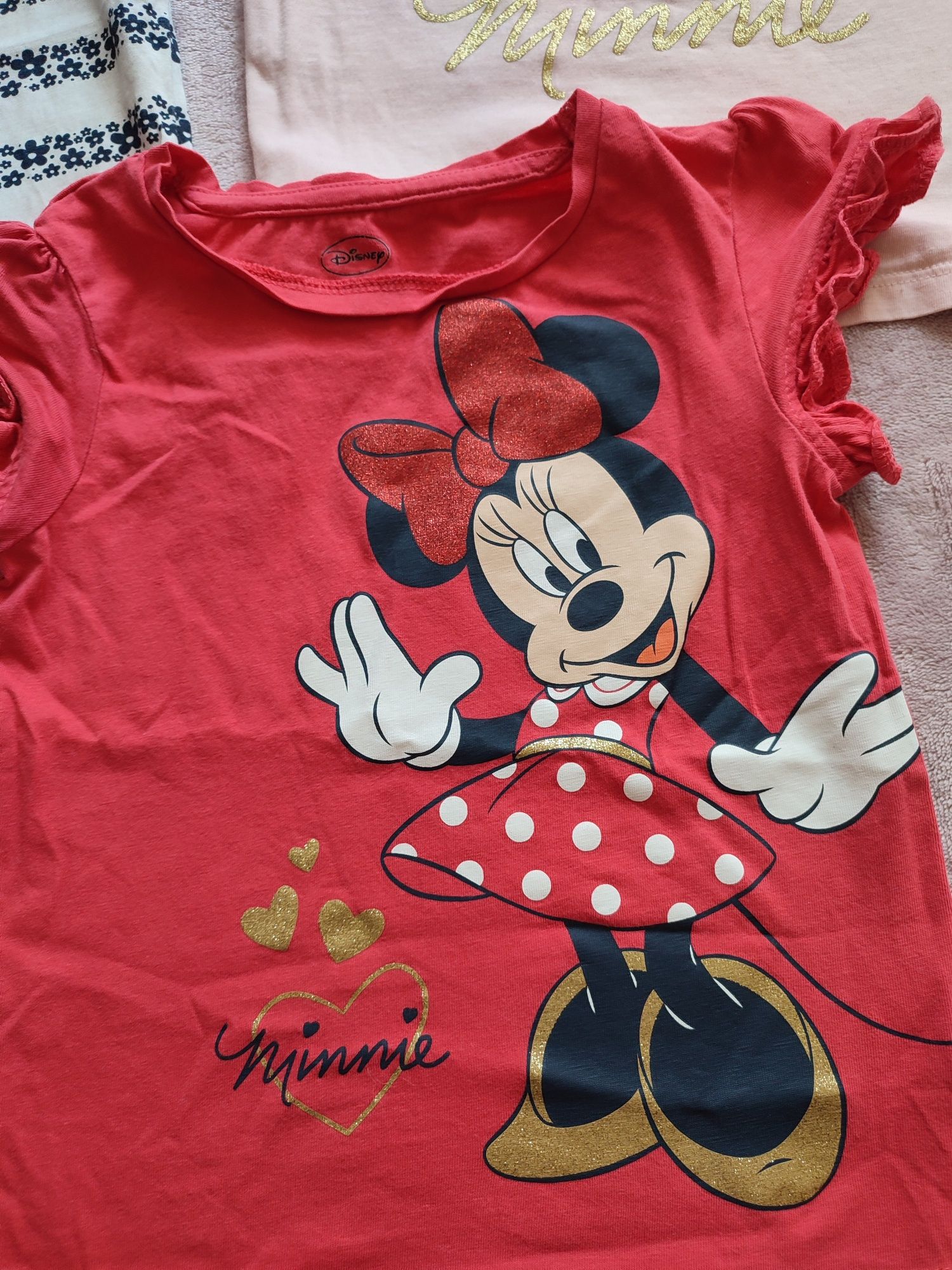 Zestaw T-shirt koszulki na krótki rękaw dla dziewczynki c&a 98 110