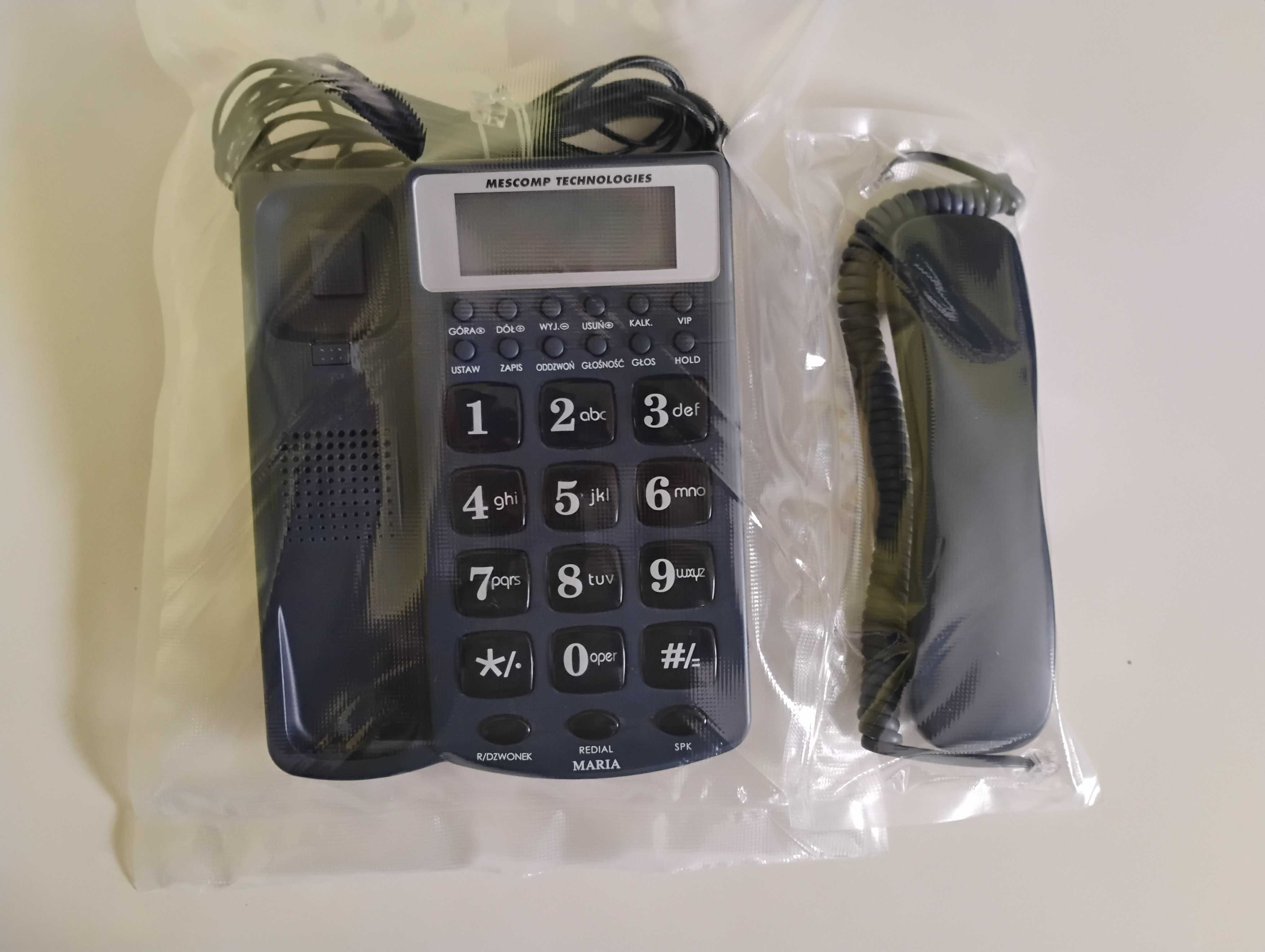 Telefon stacjonarny, idealny dla seniora MT-512 BB Maria
