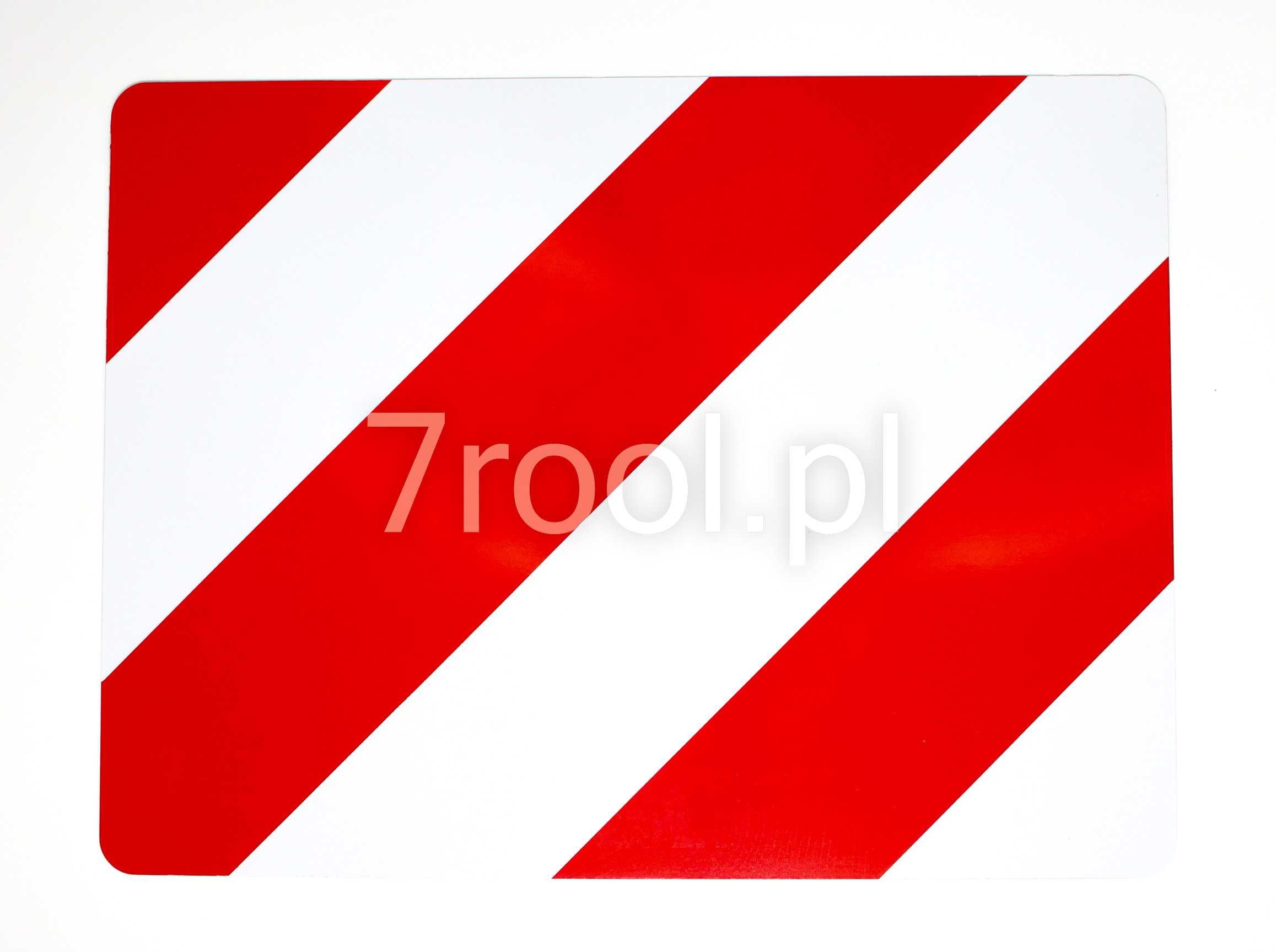 Zestaw dwóch tablic ostrzegawczych 423x423 P/L