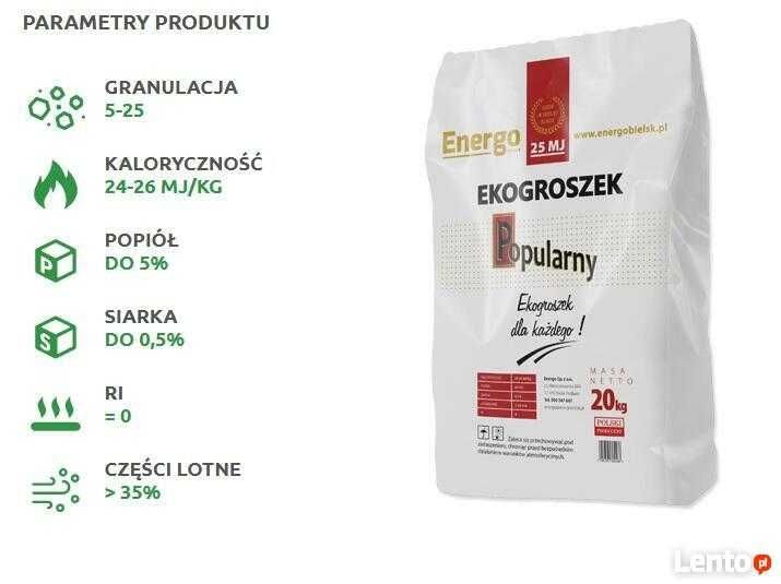 Ekogroszek Ext Premium+28Mj,Eko SKARBEK BOBREK,Pellet,Transport winda